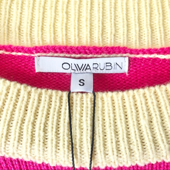 New NWT Olivia Rubin Aria Color Colour Block Sweater Women's Small - Picture 7 of 10